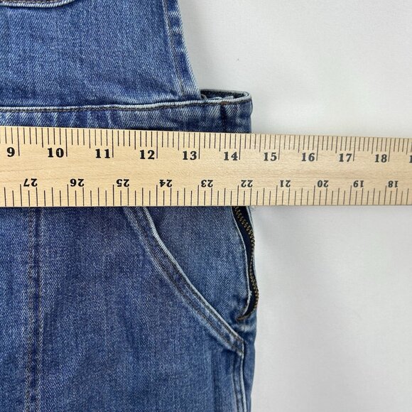 Madewell Women’s Medium Flea Market Flare Overalls in Rita Wash denim Jean f0343 - Picture 11 of 16